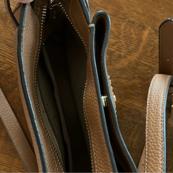 Kate Spade Brown Satchel with Textured Leather and Gold Hardware - Picture 3 of 5